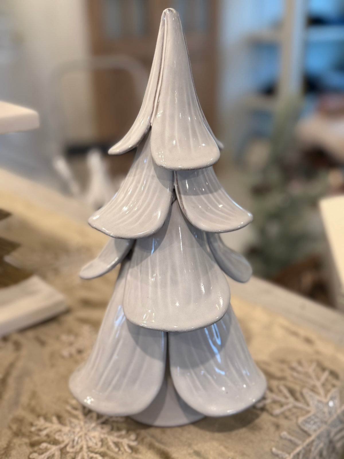 Frosted Whimsy Ceramic Tree