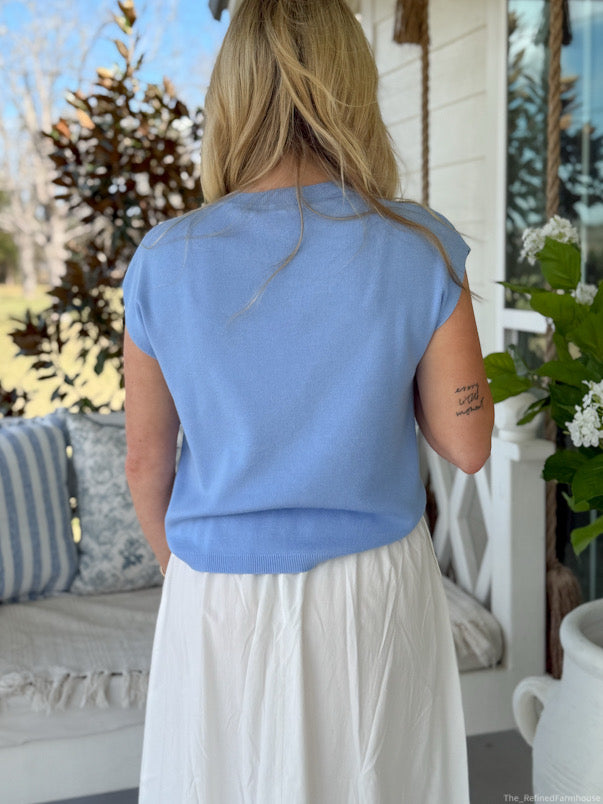 The Powder Blue Knit Top