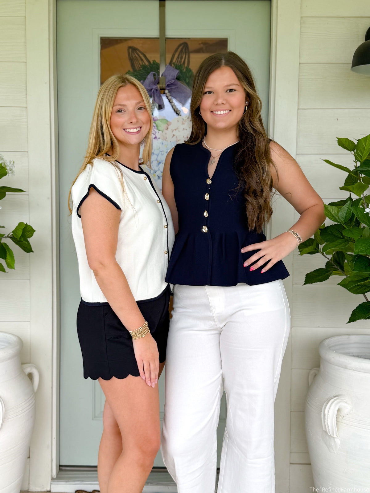 Sail Away Button Top