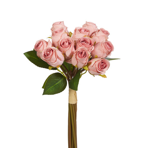 12" Vintage Pink Rose Bundle