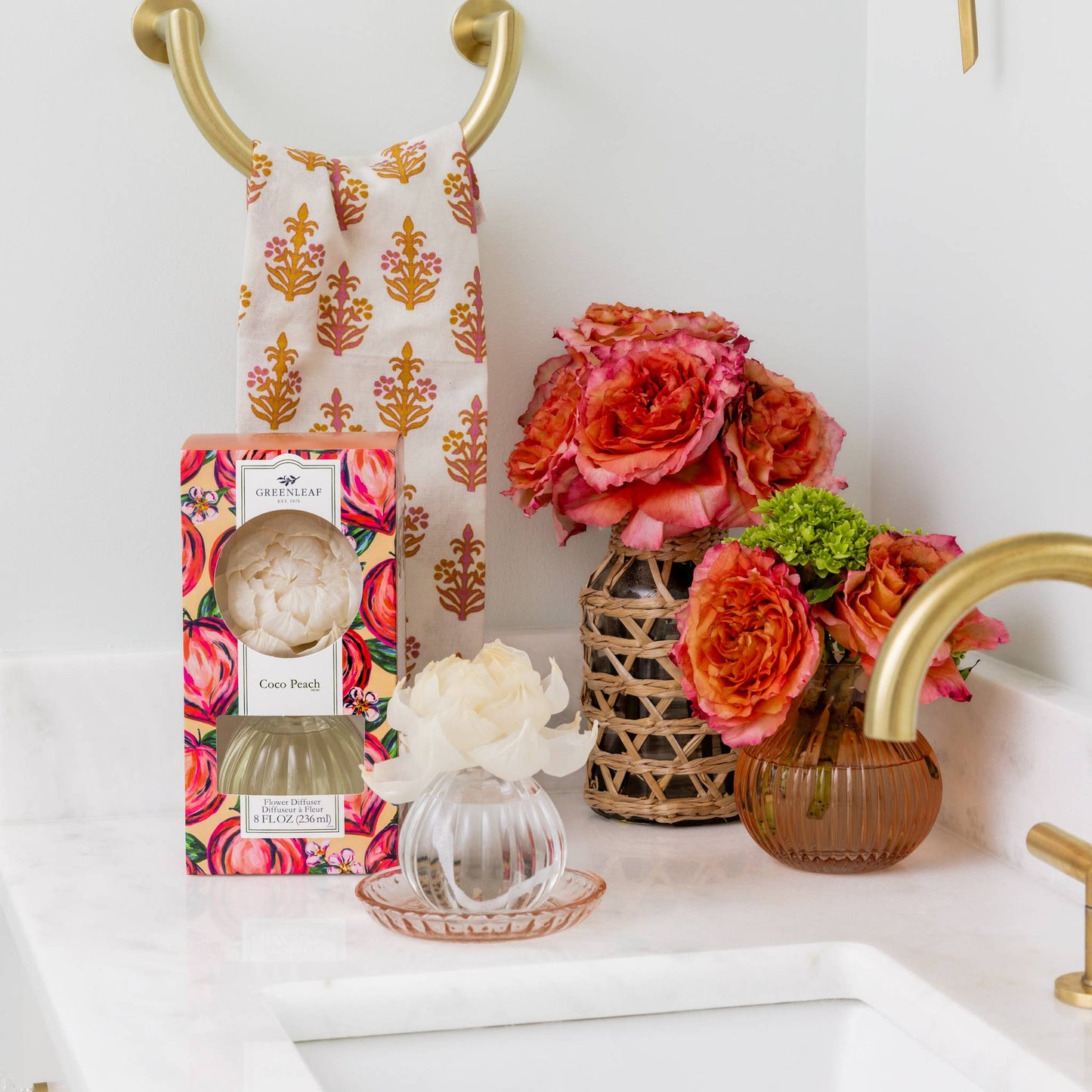 Coco Peach Flower Diffuser