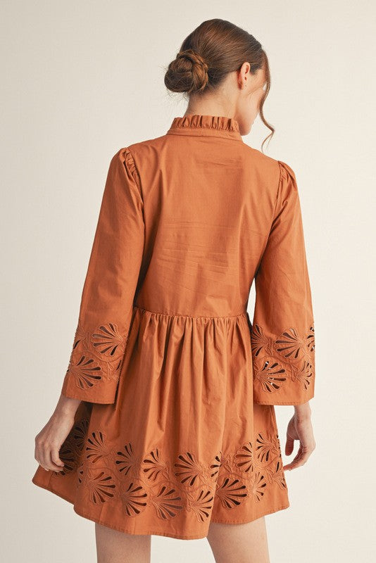 Rustic Bloom Eyelet Dress