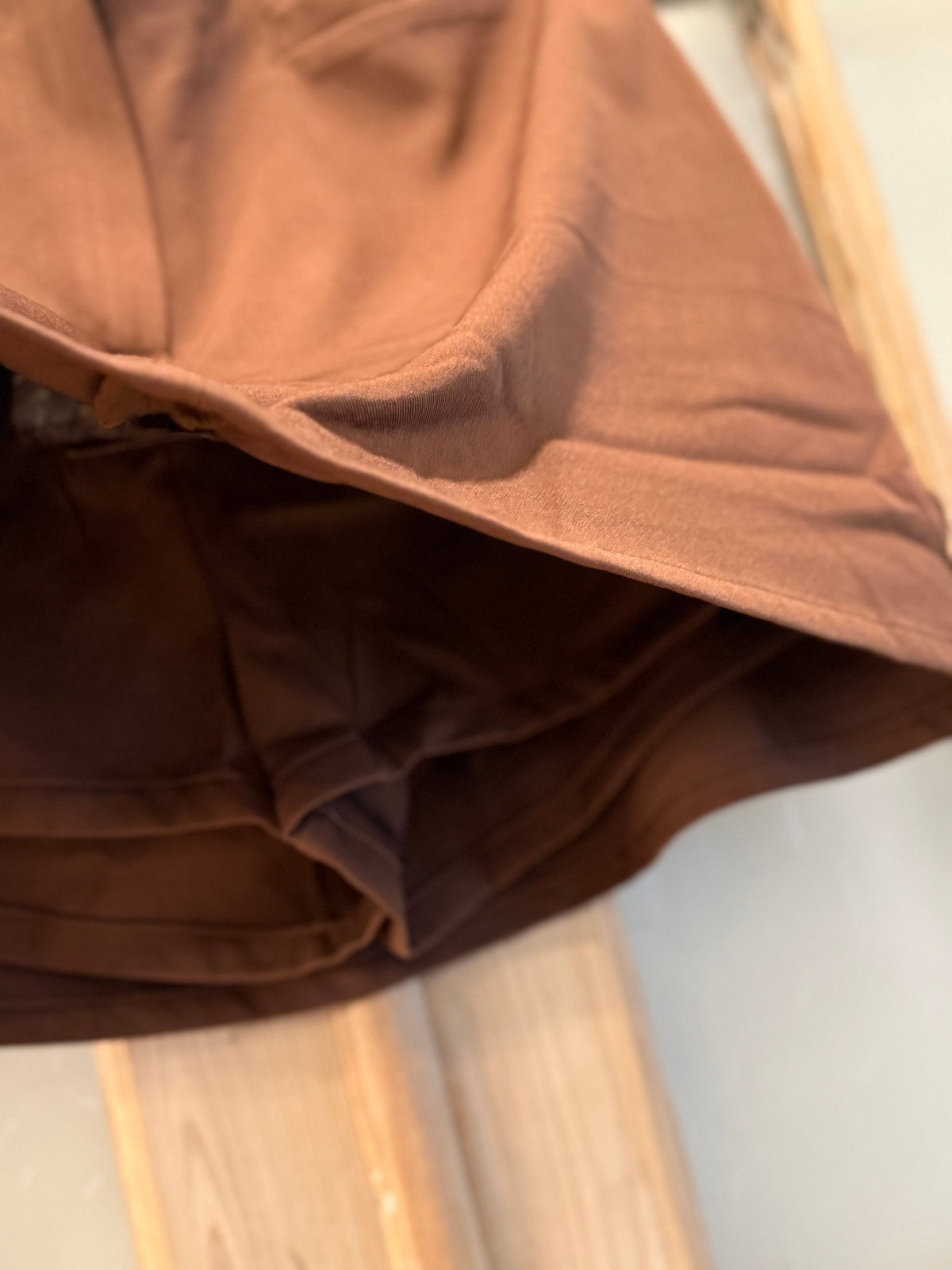 Coffee Bean Twill Mini Skort