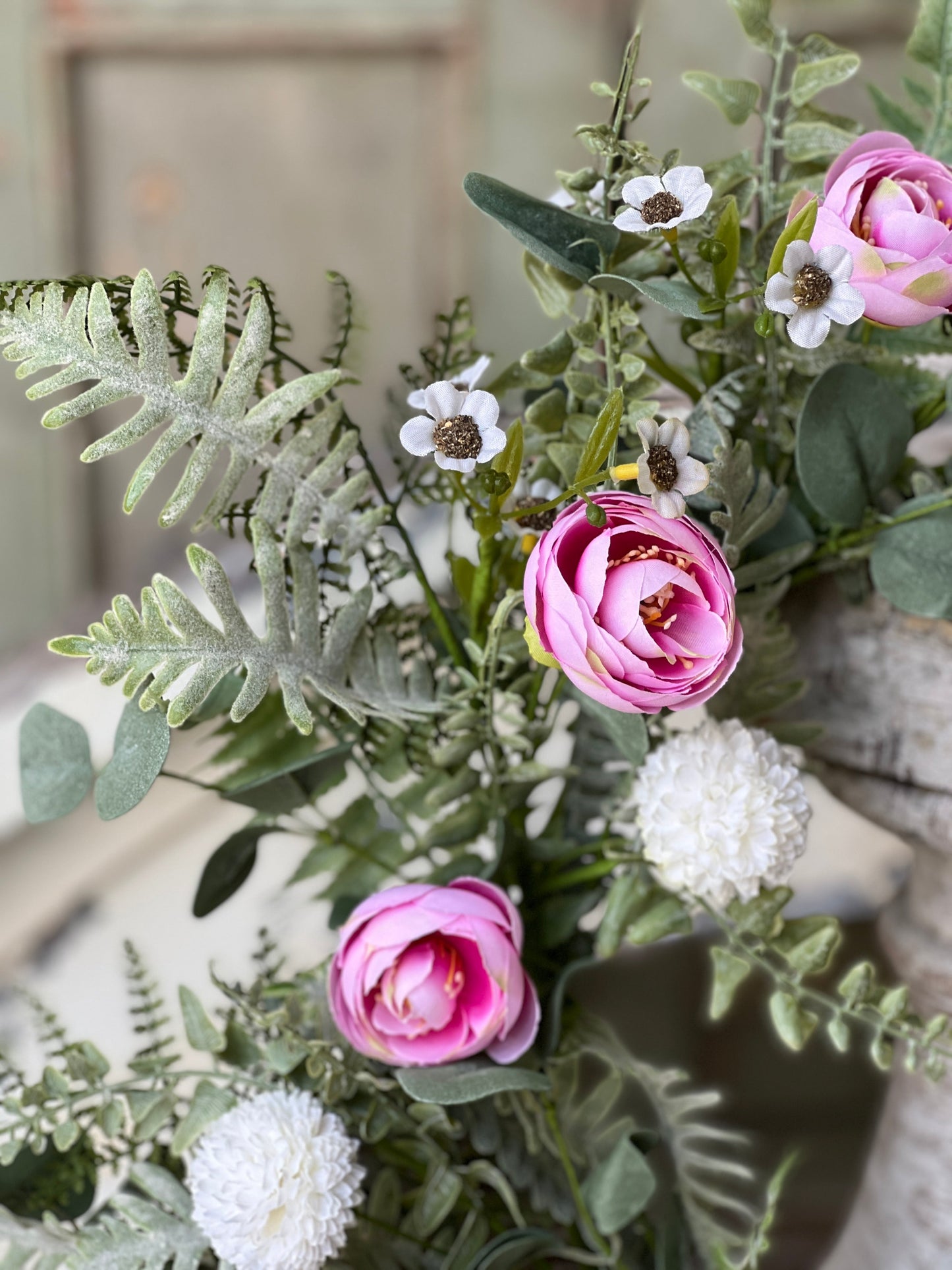 Bloomsbury Hill Wreath | 24" | Pink