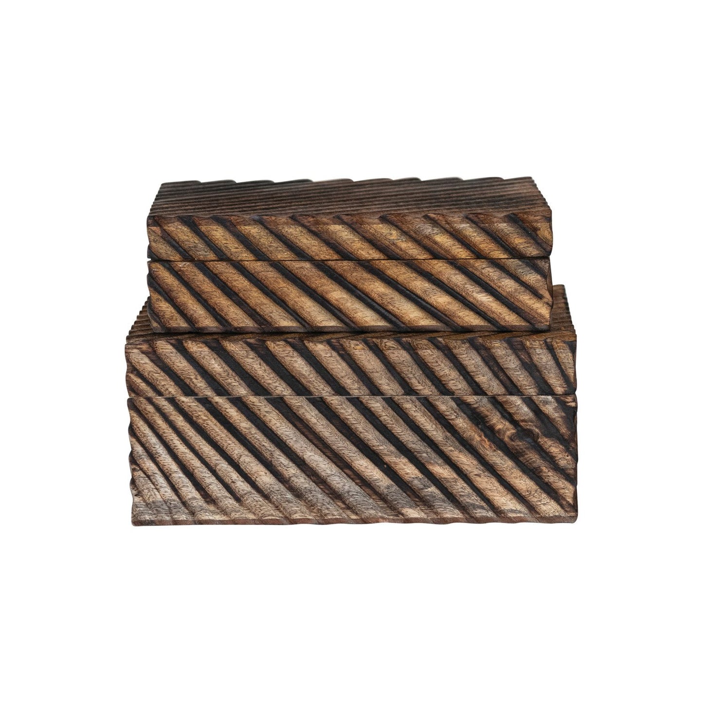 Carved Mango Wood Nesting Box