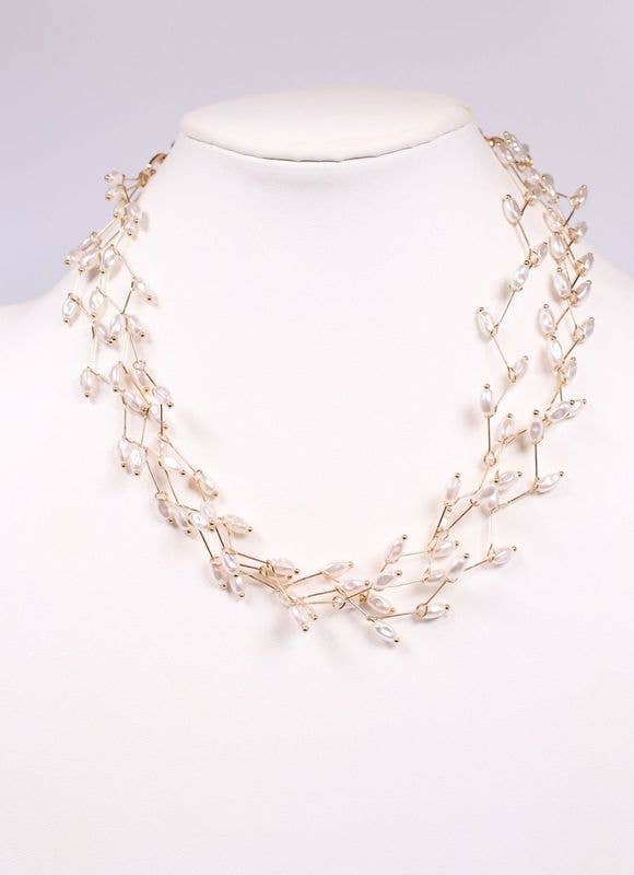 Willman Pearl Necklace GOLD: Default