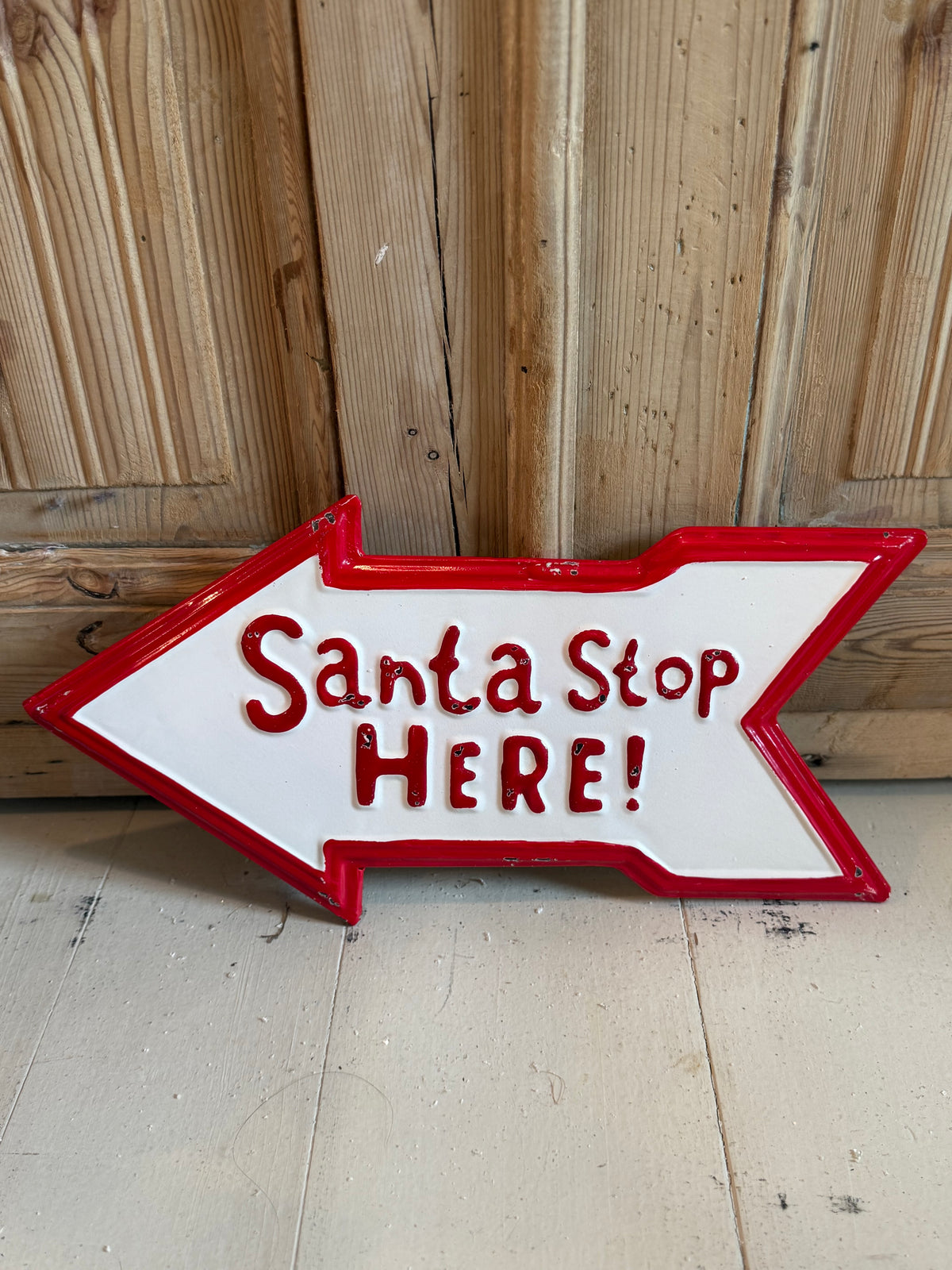 Santa Stop Here Sign