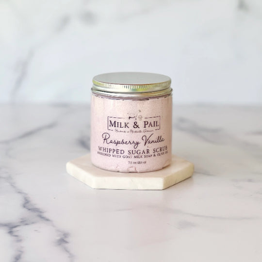 Raspberry Vanilla Whipped Sugar Scrub