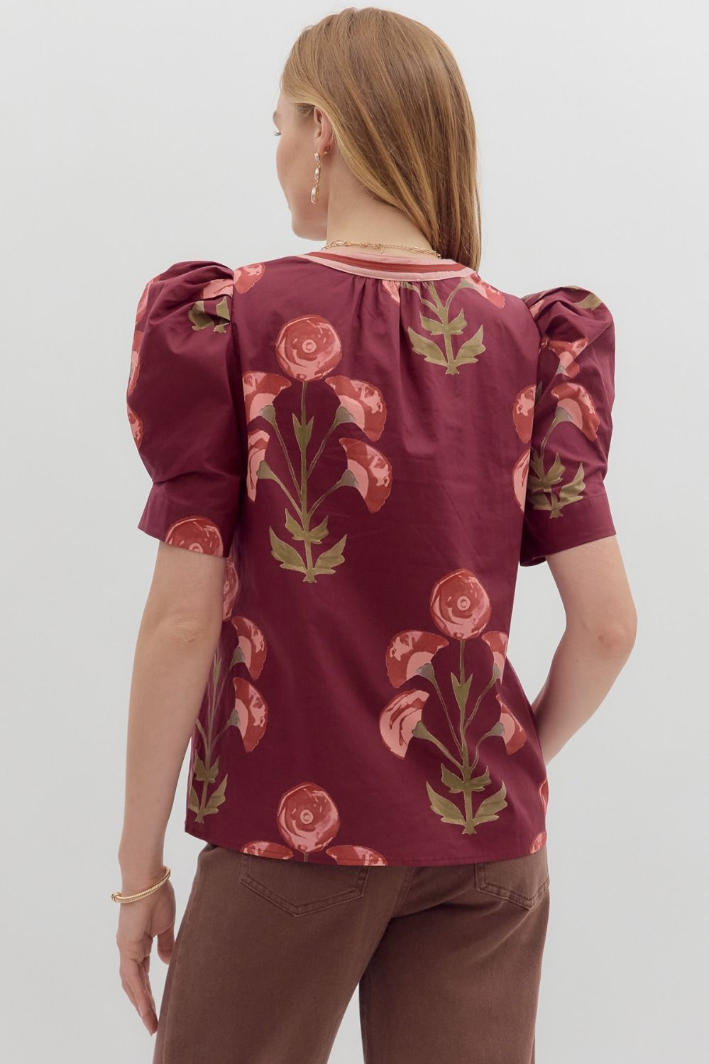 Wild Blossom Puff Sleeve Top