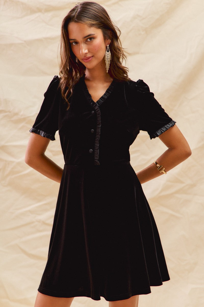 The Clara Velvet Dress