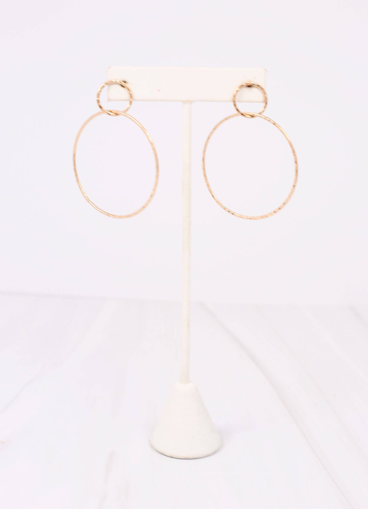 Caledon Hoop Earring WORN GOLD: Default