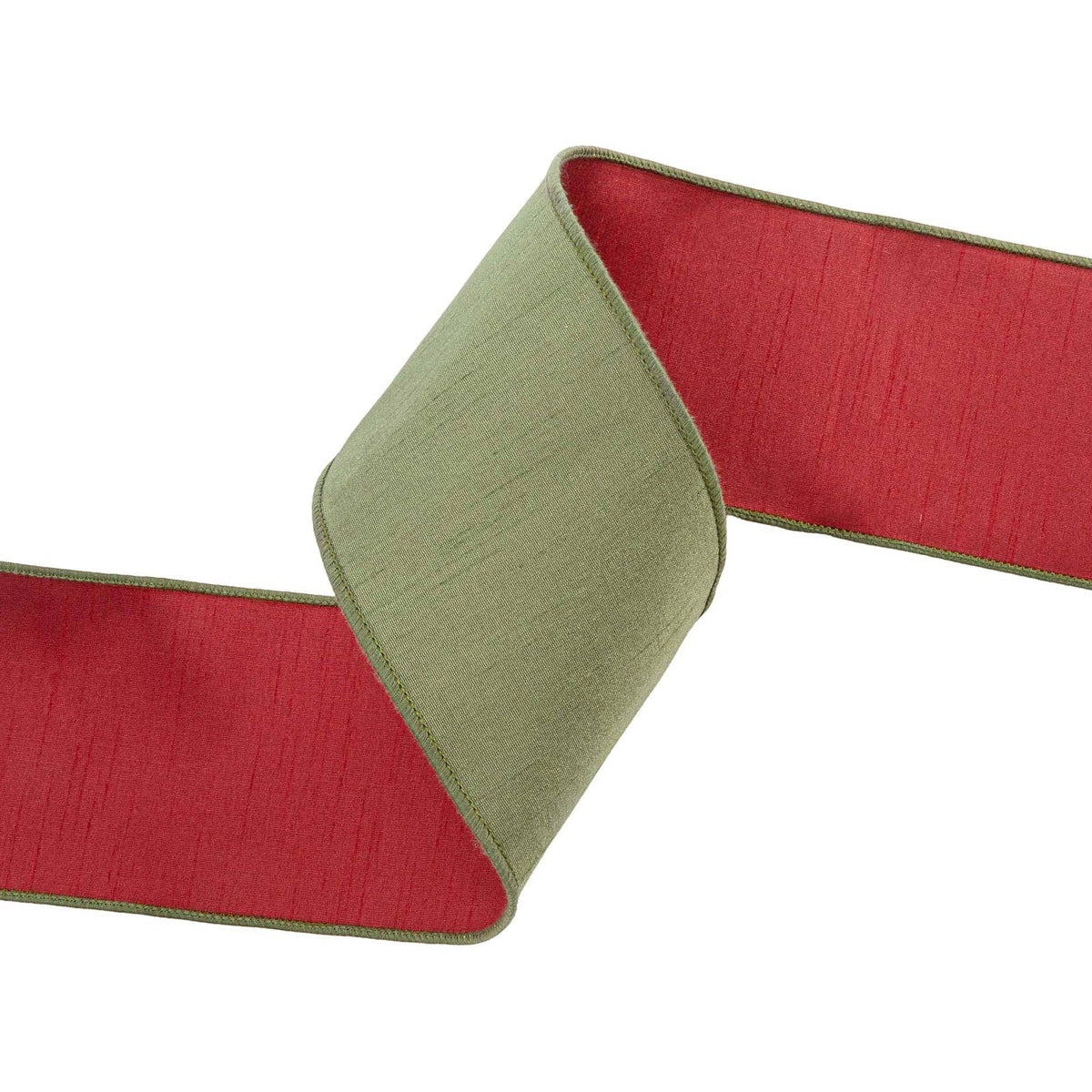 4" Wired Double-fused Dupioni Ribbon | 10 Yard Roll