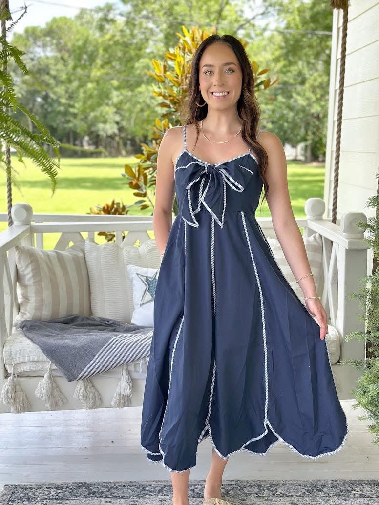 Midnight Bow Charm Dress