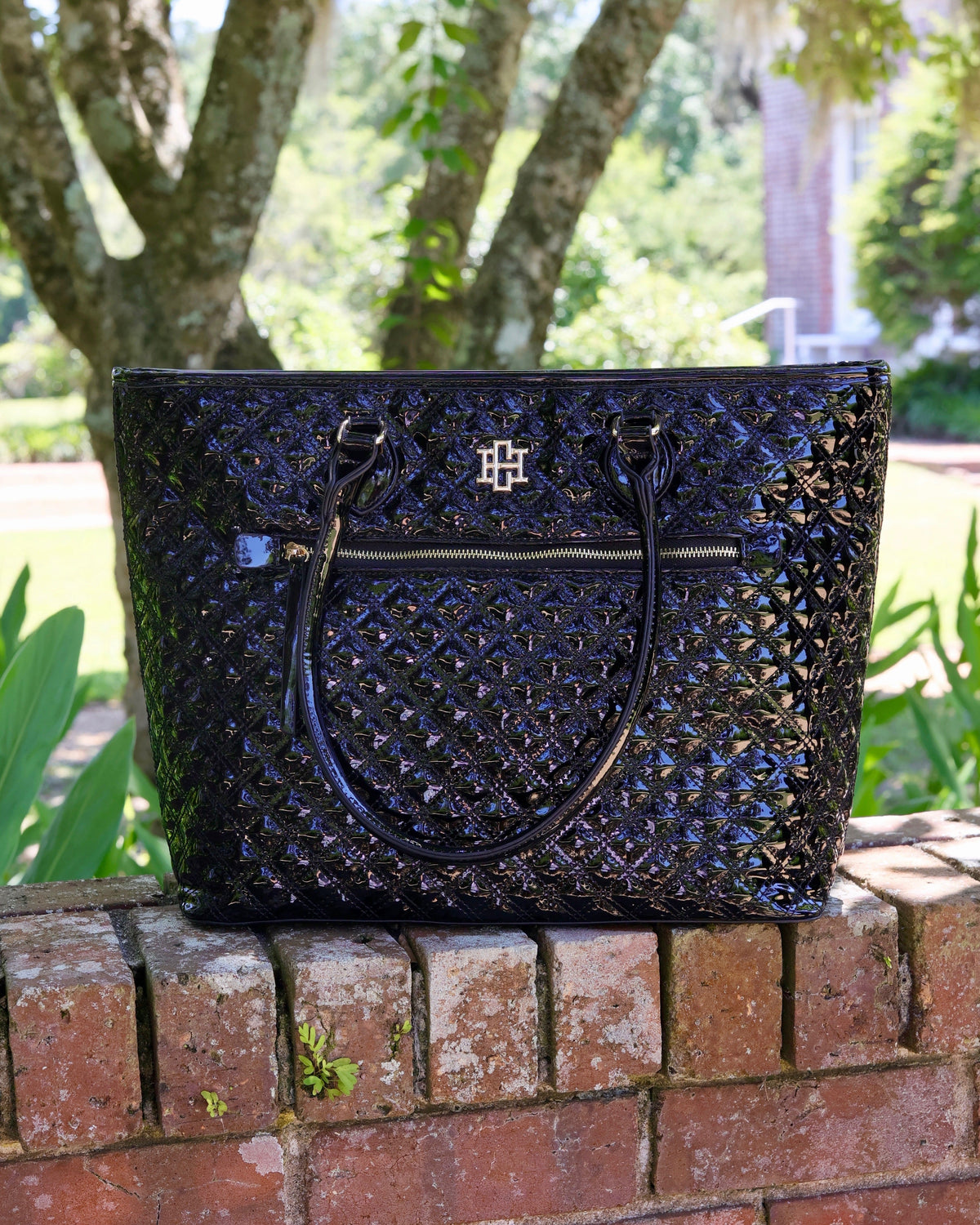 Jayden Tote | Black Patent