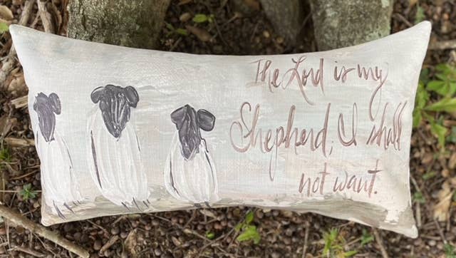 The Lord is my shepherd lumbar