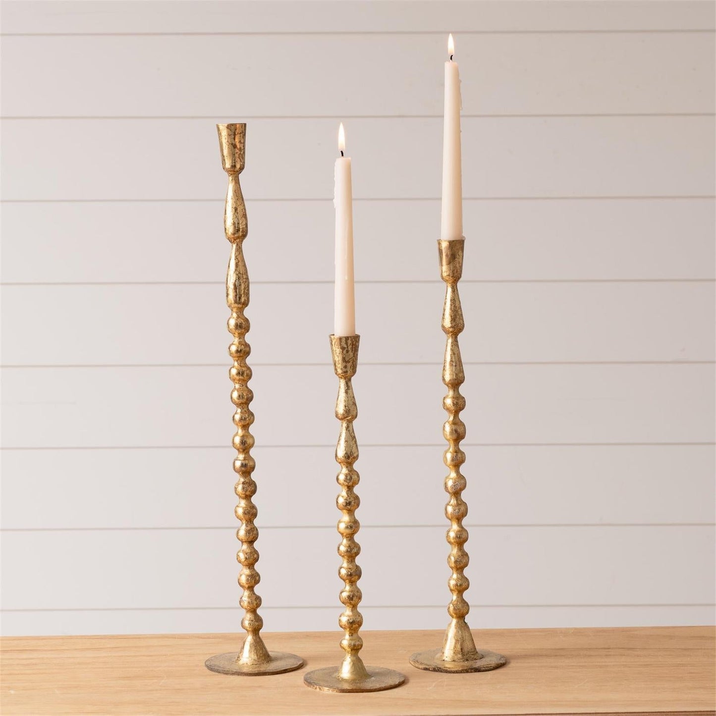 Gold Bubble Taper Holder-3 sizes
