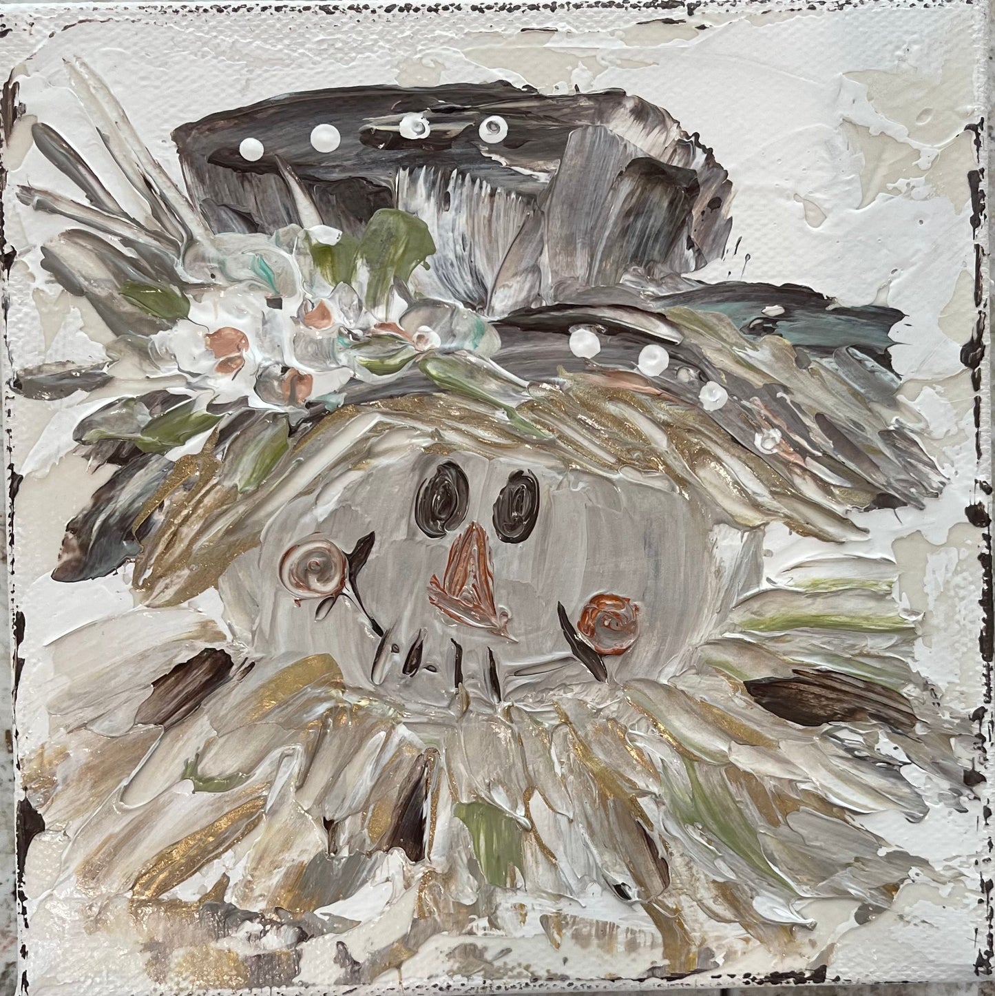 Scarecrow Framed Art 24x24