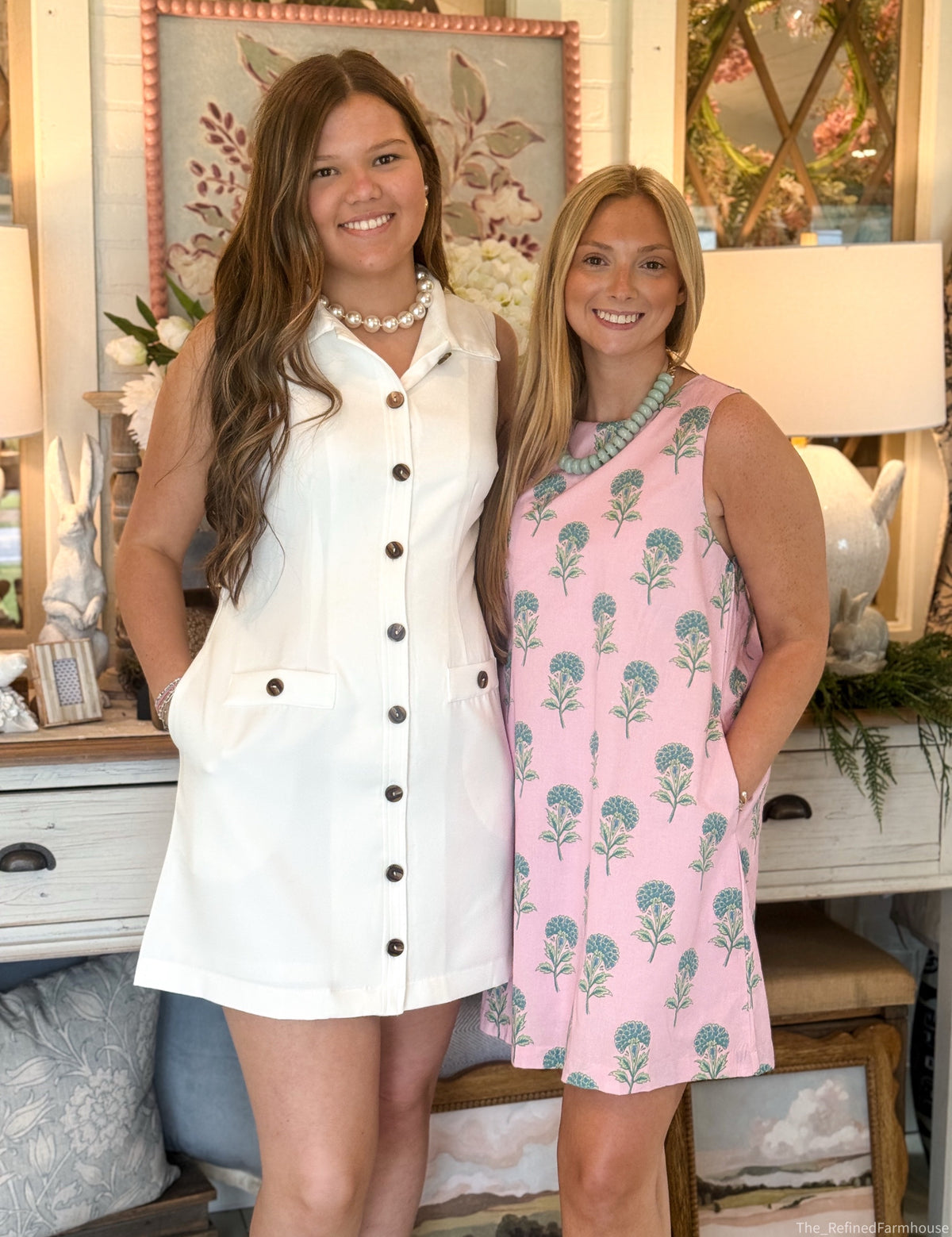 Ivory Charm Button Dress