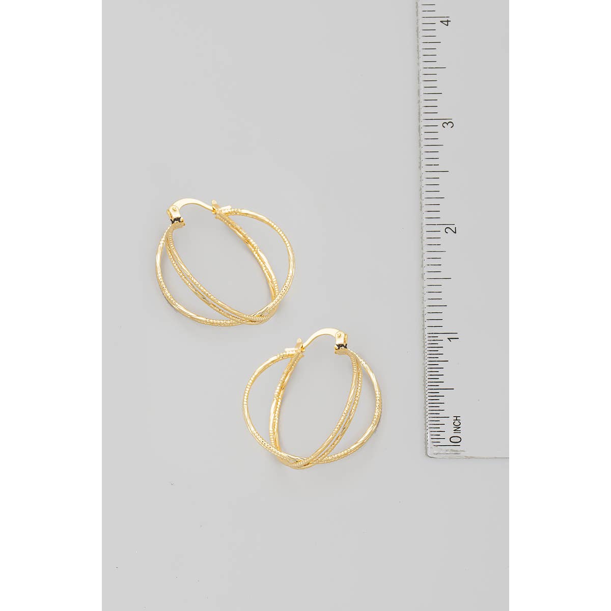 Thin Mini Pincatch Hoop Earrings: G