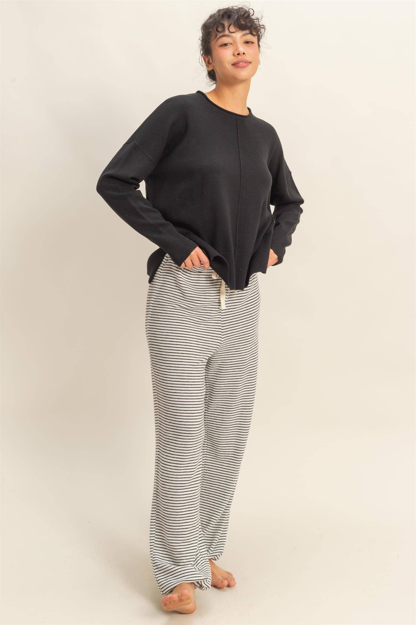 Minimal Muse Knit Sweater | Black