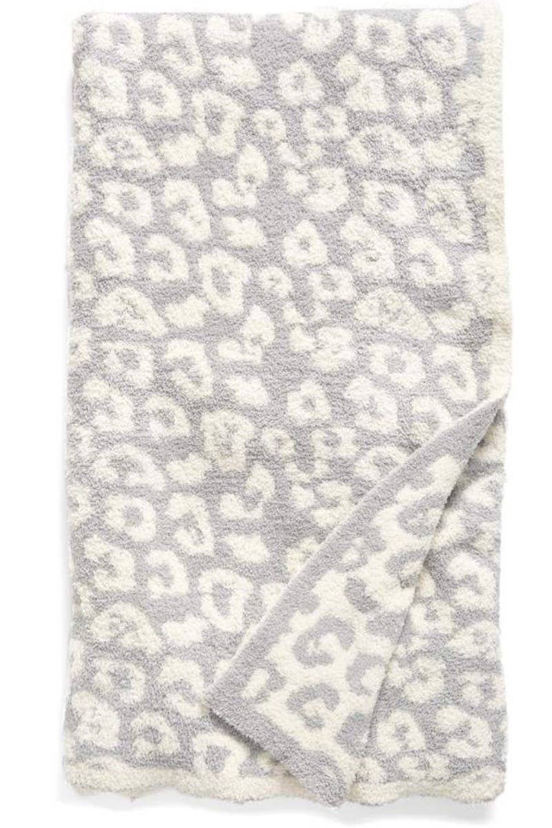 Animal print throw blanket