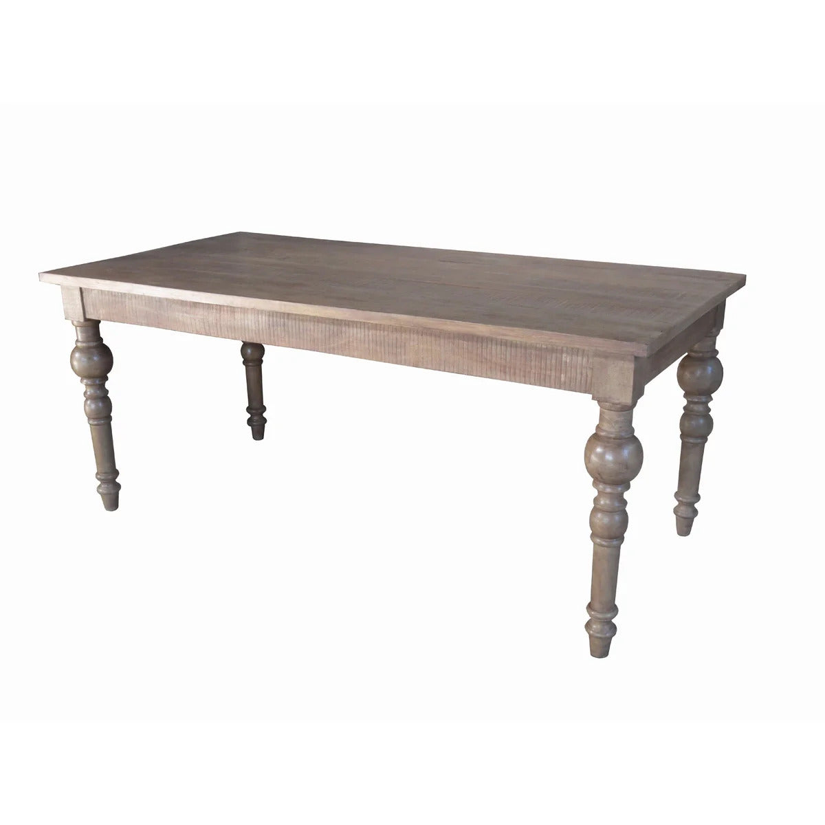 Washed Caramel Rectangle Dining Table