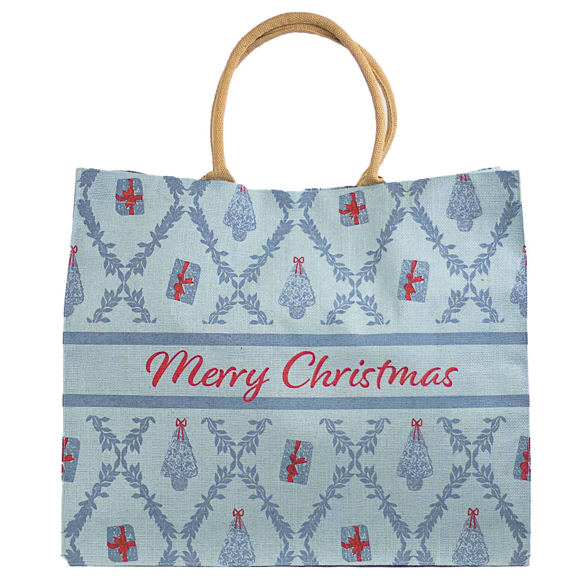 Grand Christmas Carryall Tote Ice/Mirage/Red 22x19x8