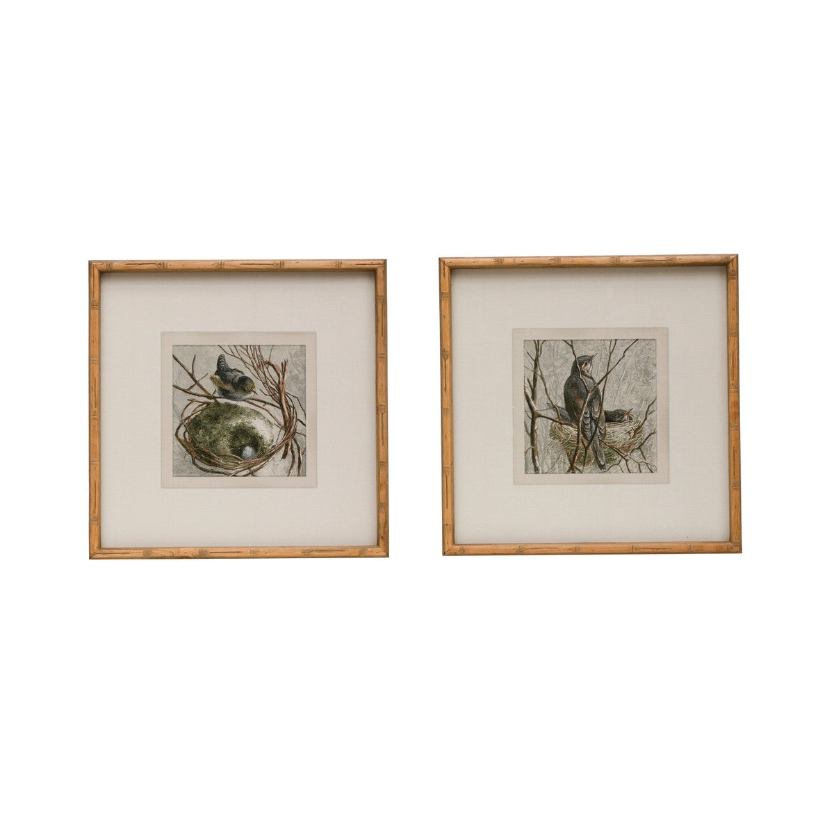 Bird Wood Framed wall Decor