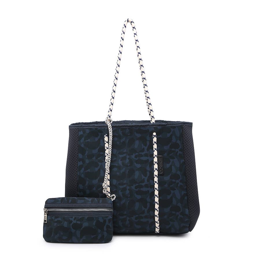 Meribella Navy Neoprene Tote