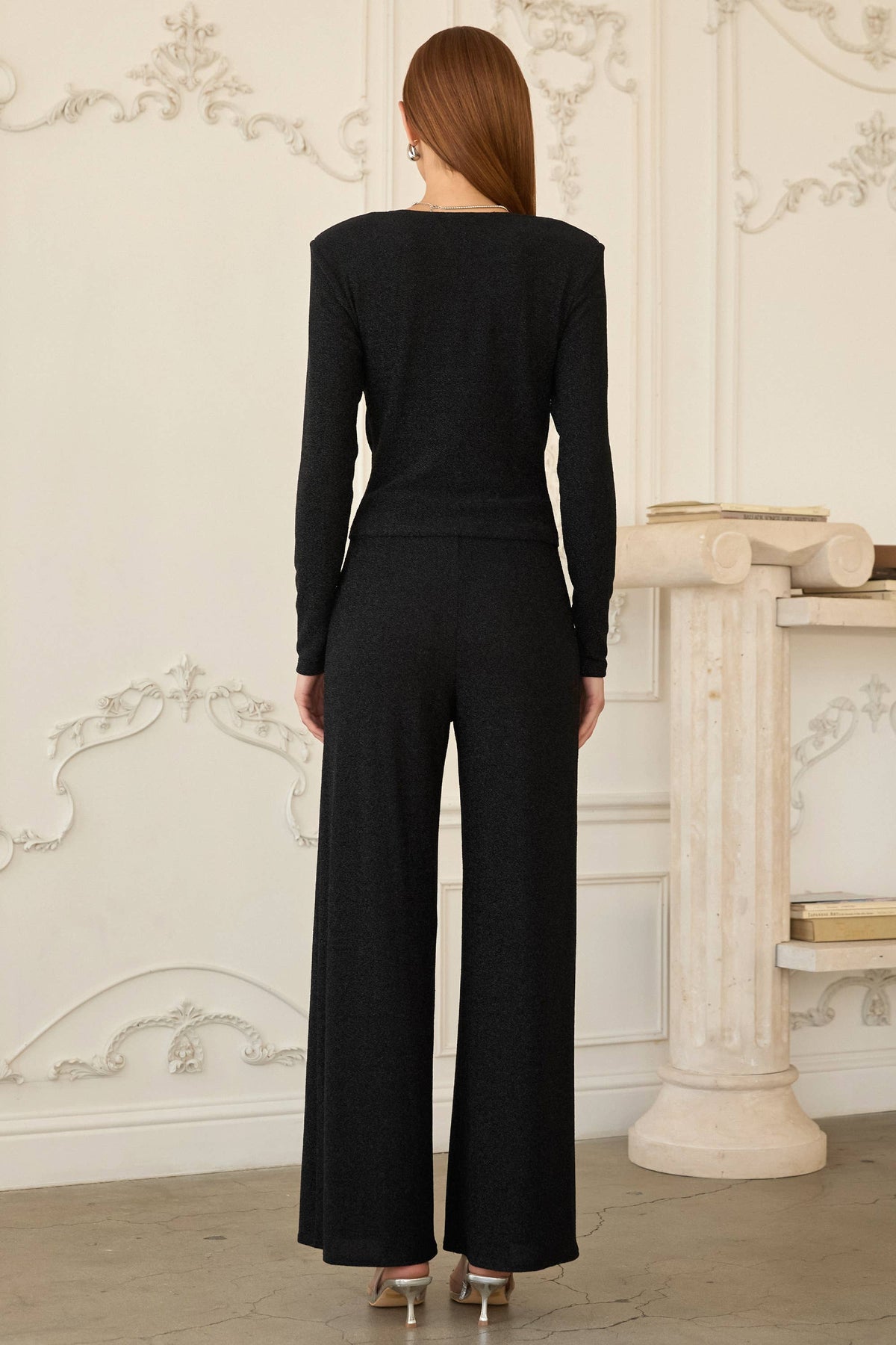 Midnight Shimmer Wide Leg Pants