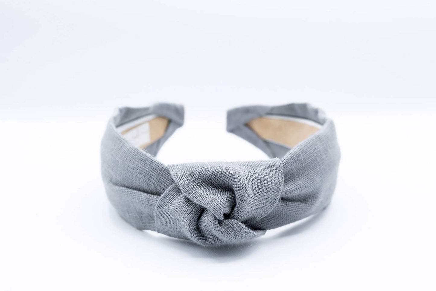 Grey Knotted Headband | 100% Linen | Women | Tween | Girls