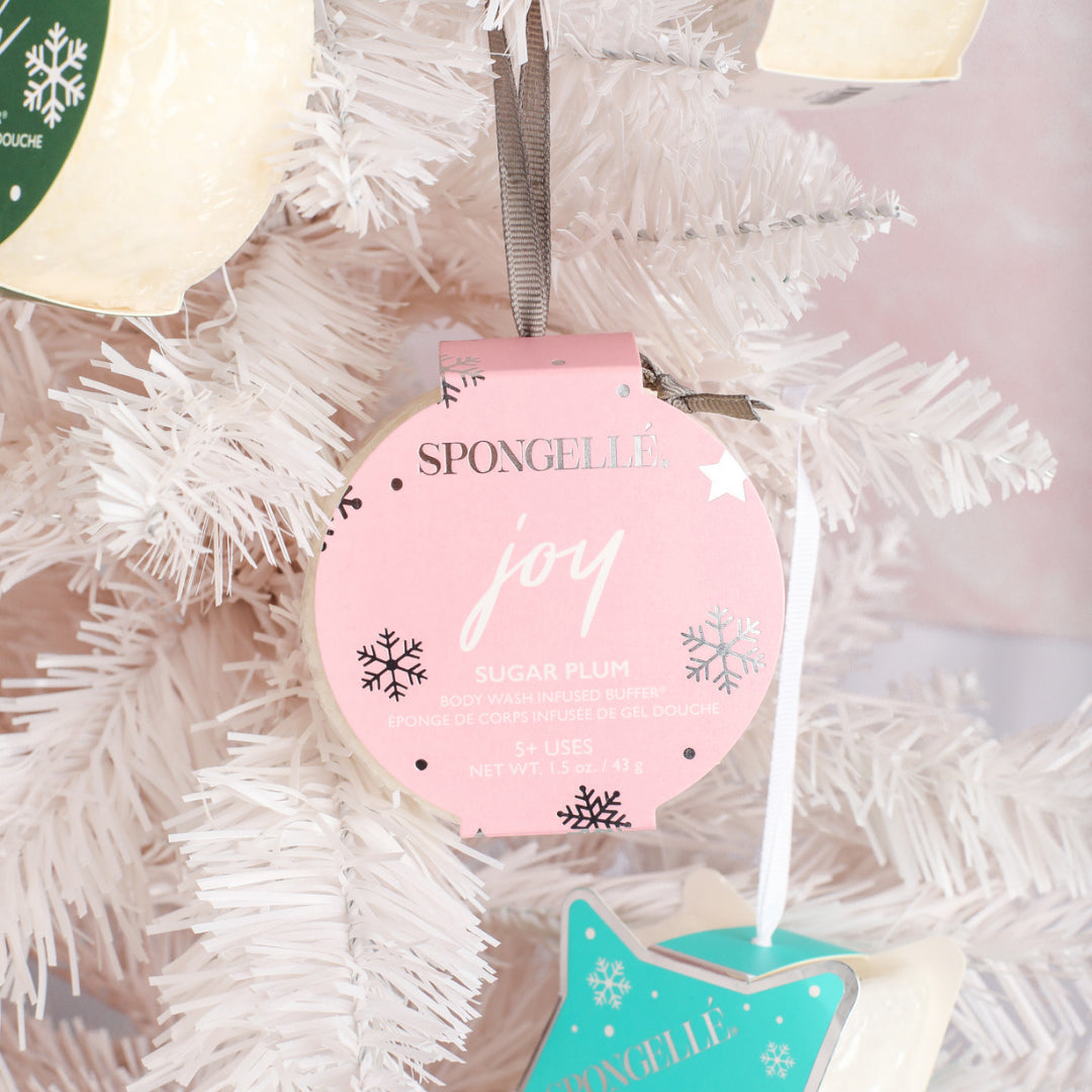 Joy Sugar Plum Holiday Ornament Buffer