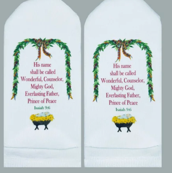 Isaiah 9:6 His name Socks