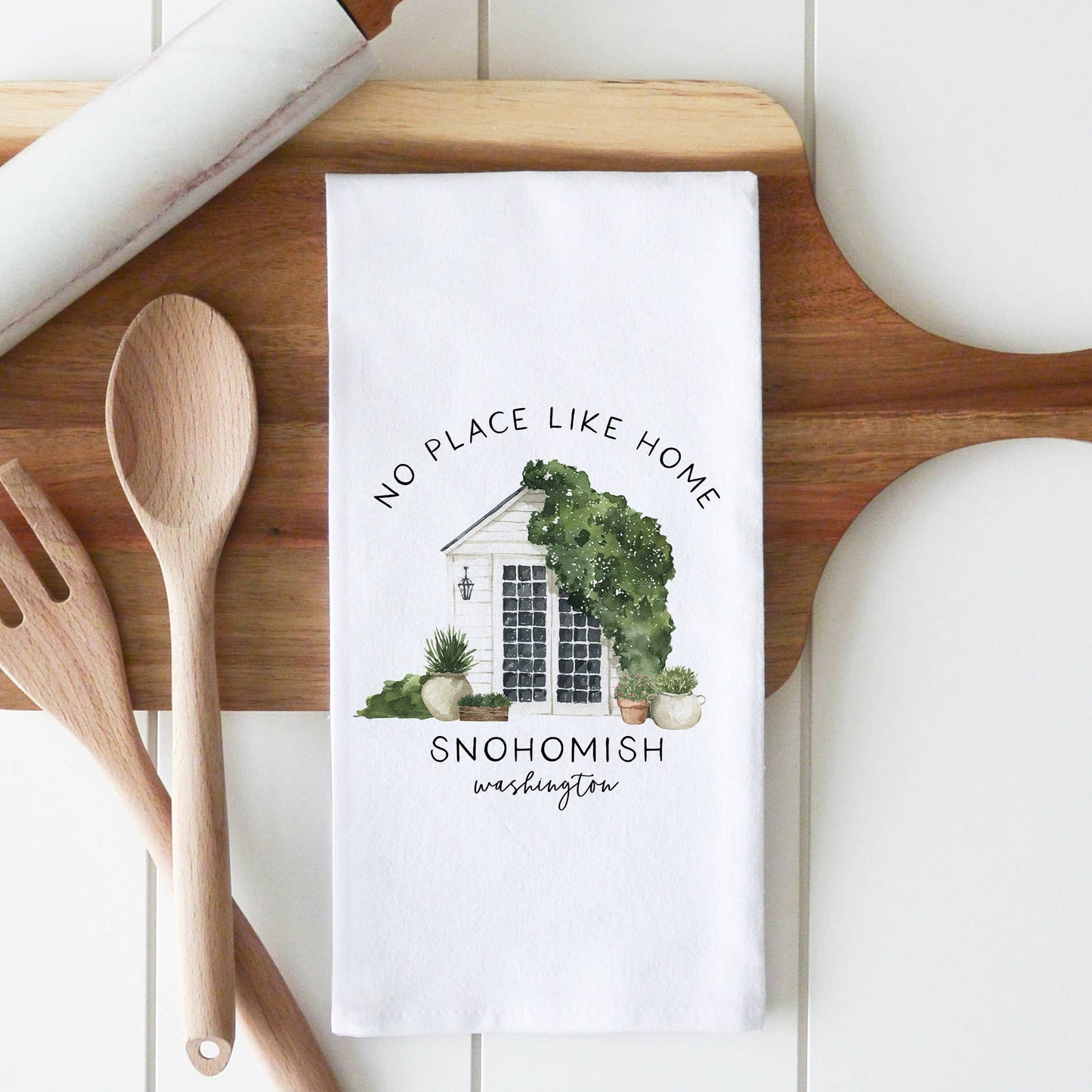 Spring Home Location Tea Towel