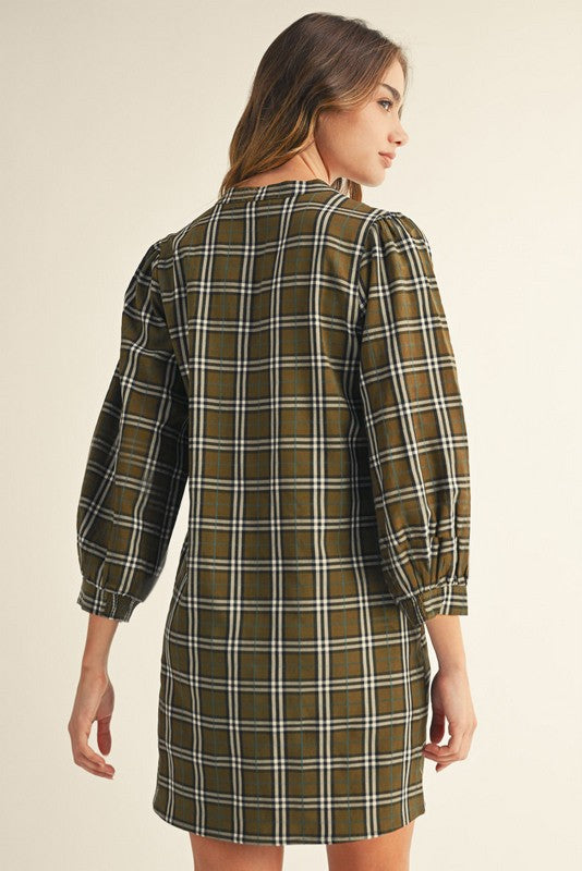 Backwoods Check Dress