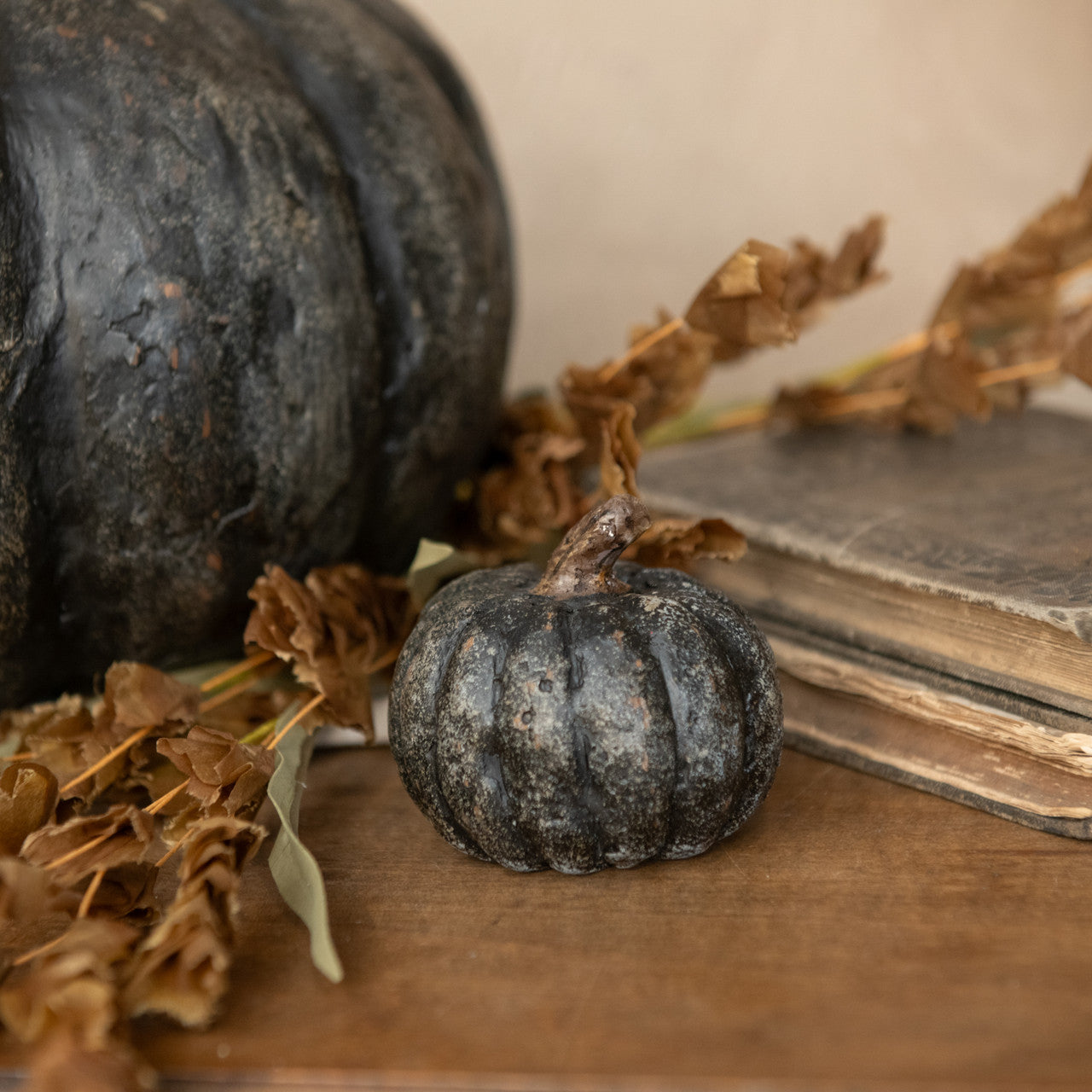 2.75" Black Short Pumpkin
