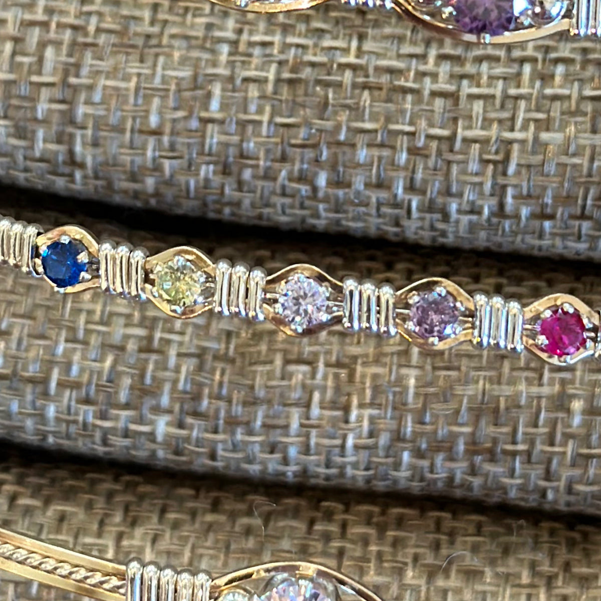 Custom Birthstone Bracelet w/5 stones