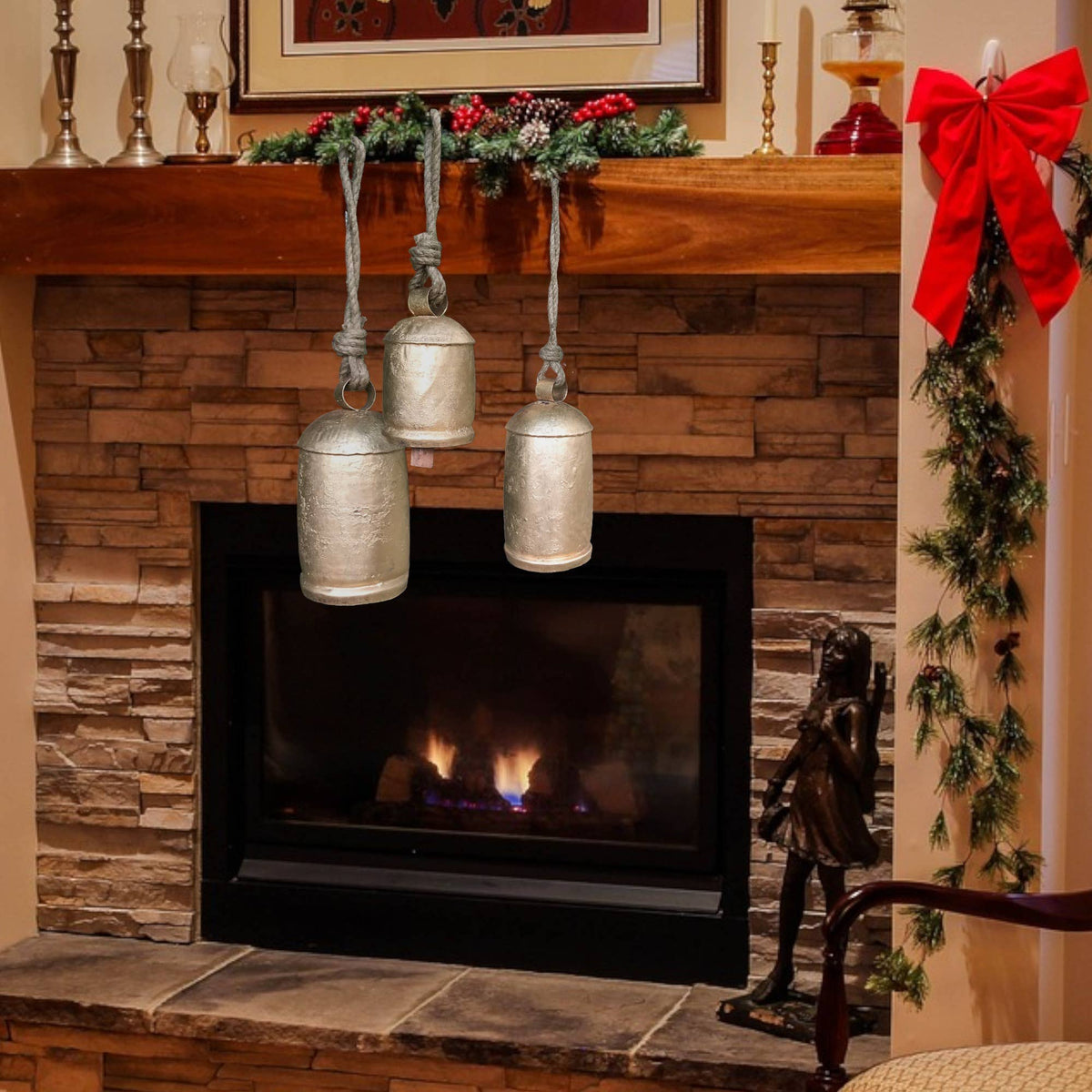 Large Gold Christmas Bell
