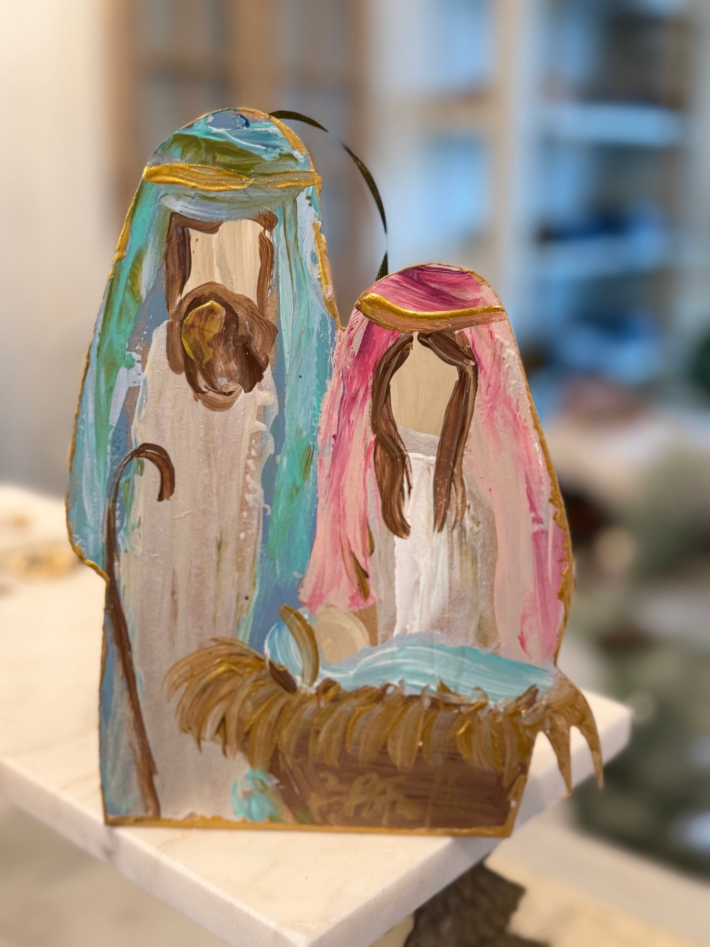 Handpainted Baby Jesus BBF ornament