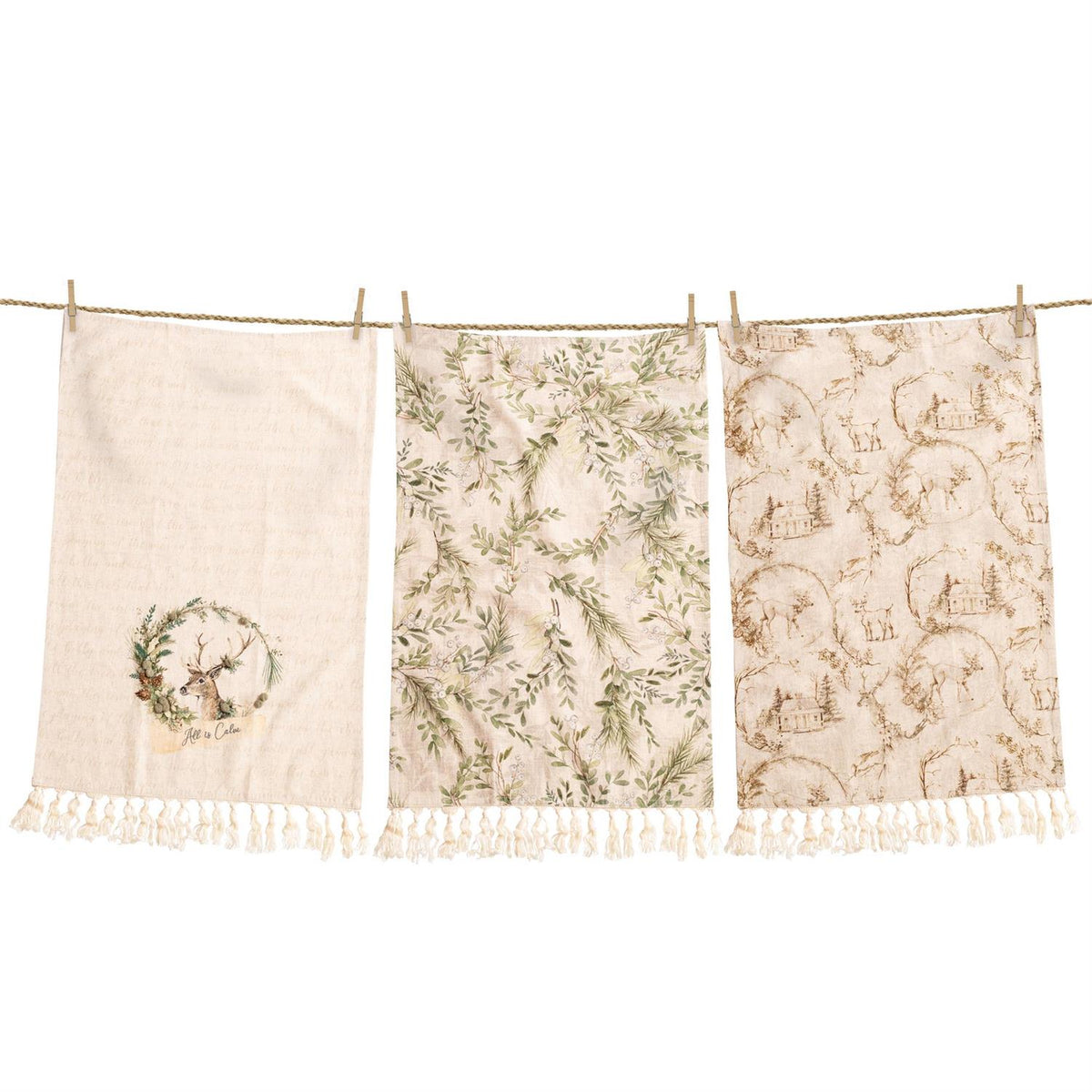 Tea Towels - Holly And Ivy