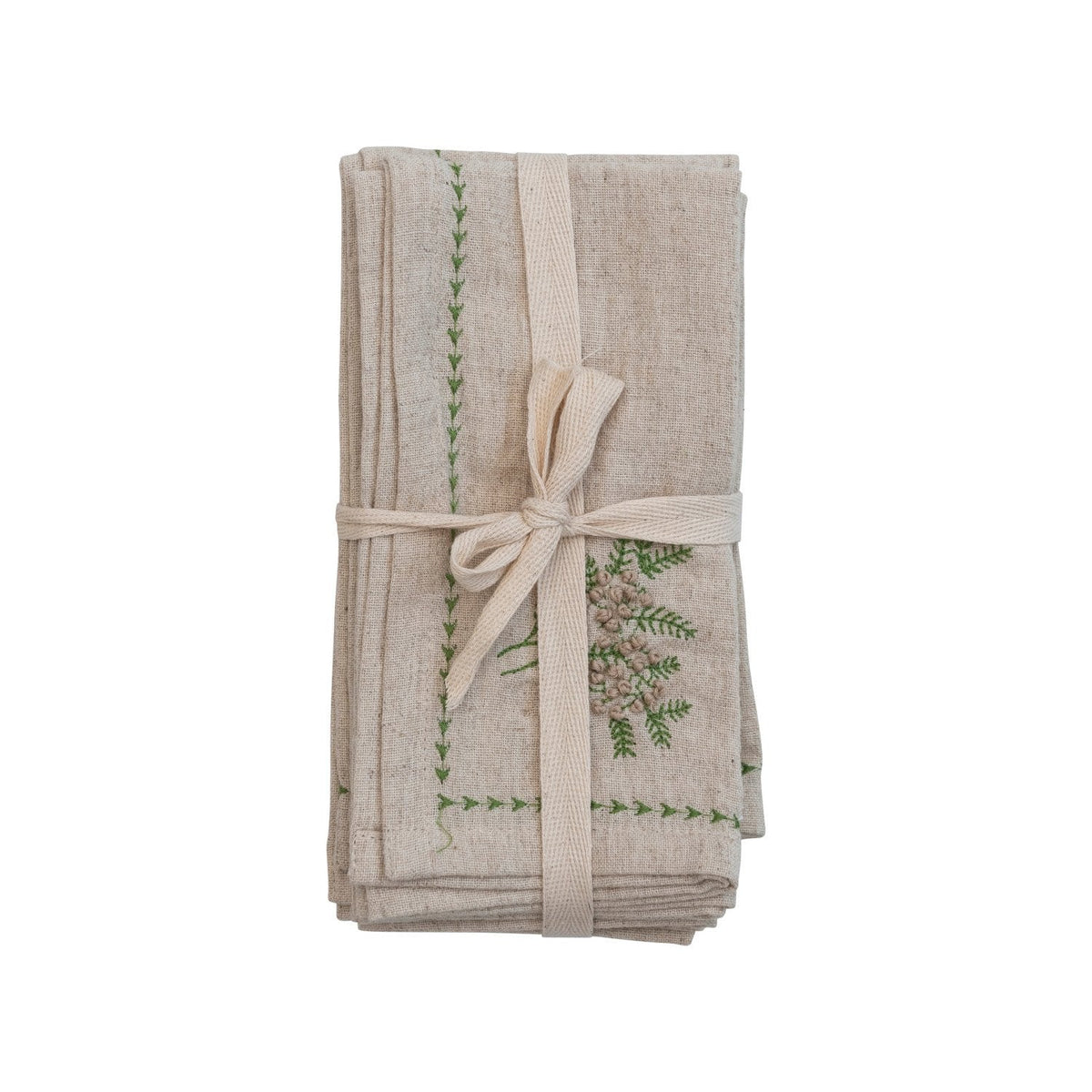 18" Square Cotton & Linen Napkins Set of 4