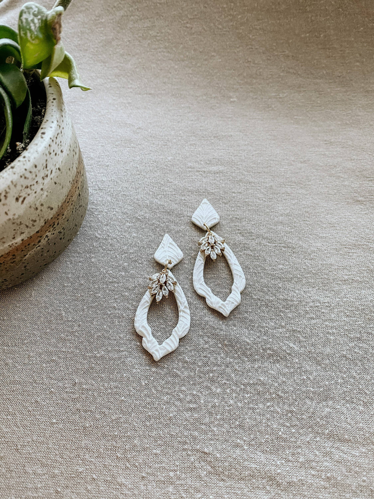 Dahlia Earrings - Gold | Modern Wedding Jewelry