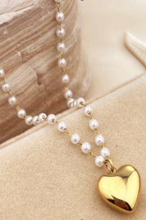 18K Stainless Steele Heart Necklace