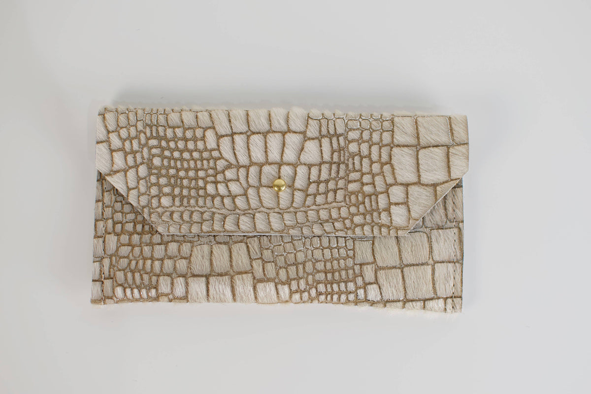 Hair on CowHide Phone/Envelope Clutch Animal Print