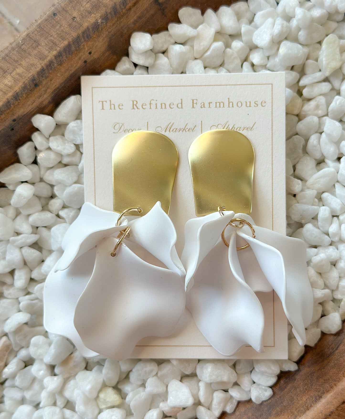 Clay Petal Earrings
