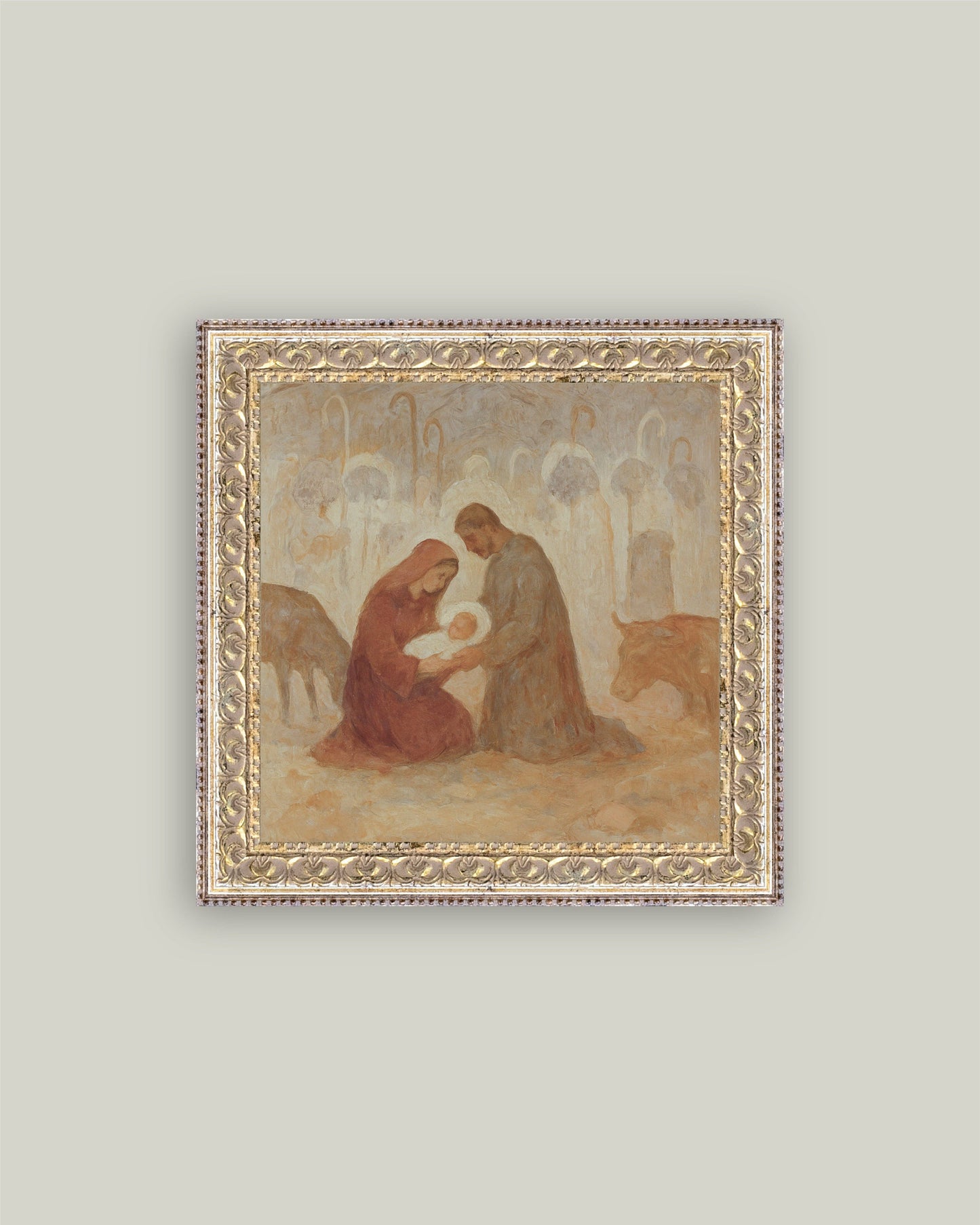 The Birth of Christ Nativity: 16x16