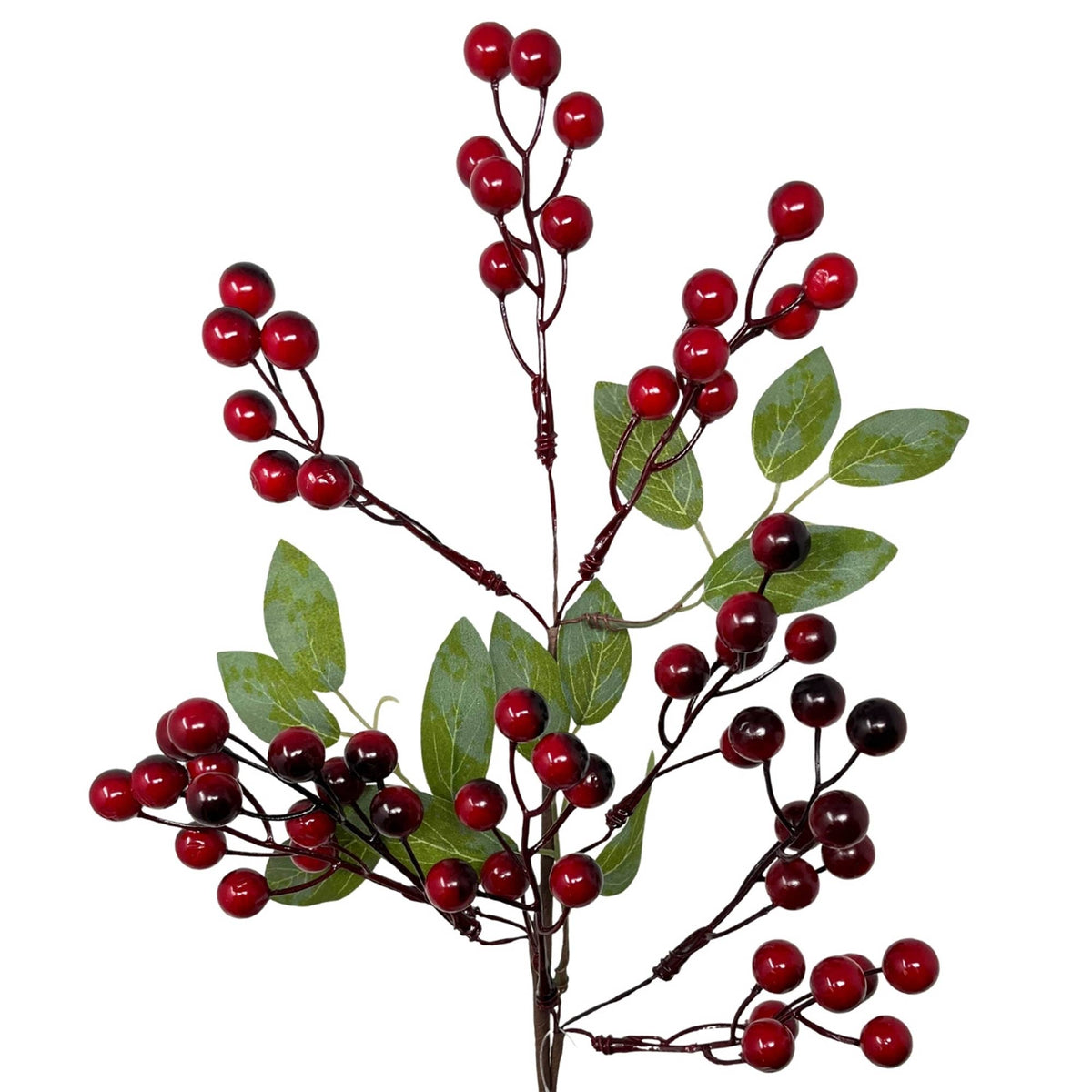 Lodge Berry Pick w/ Leaves 19'' - Deep Red
