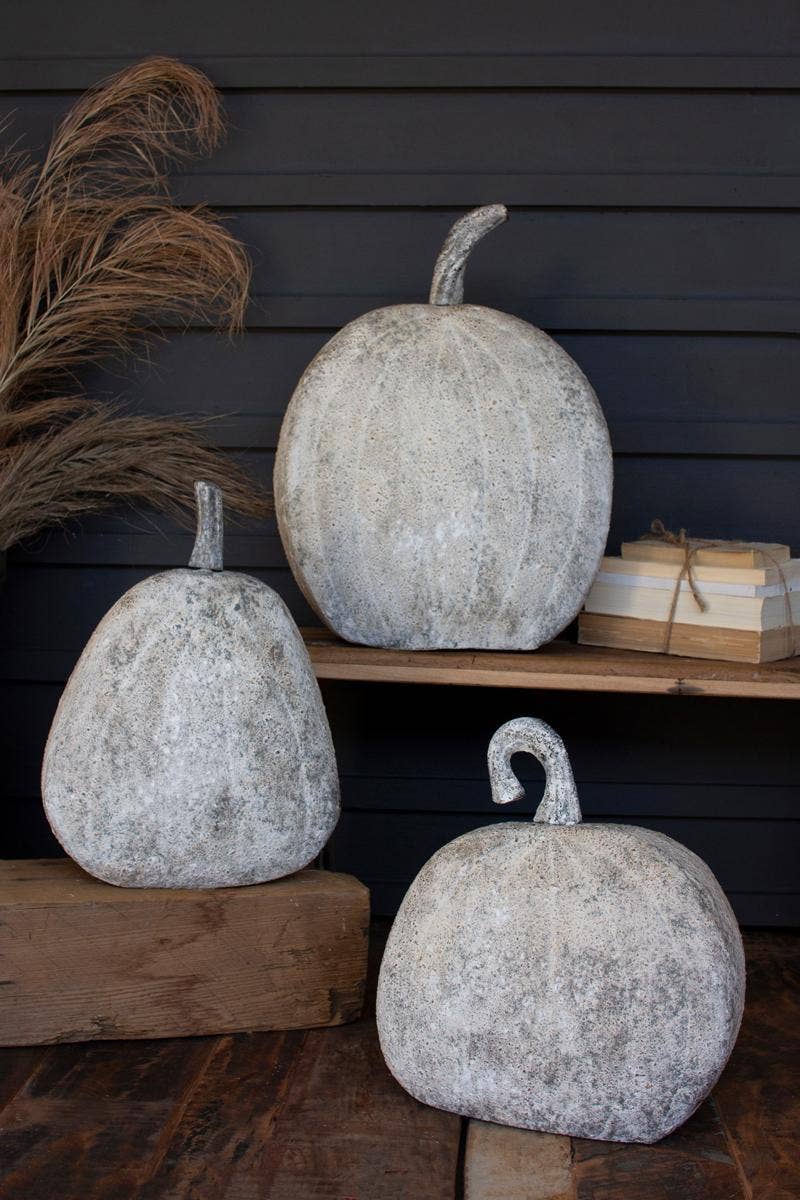 RUSTIC METAL PUMPKINS