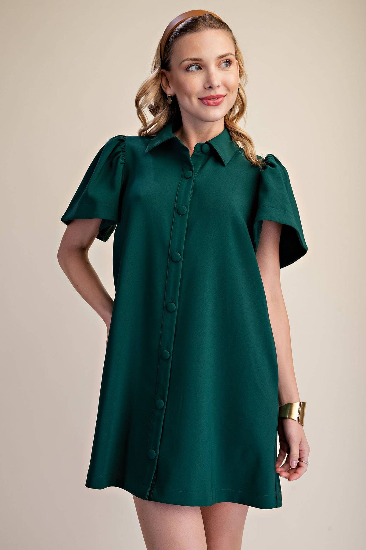 The Everly Button Front Dress