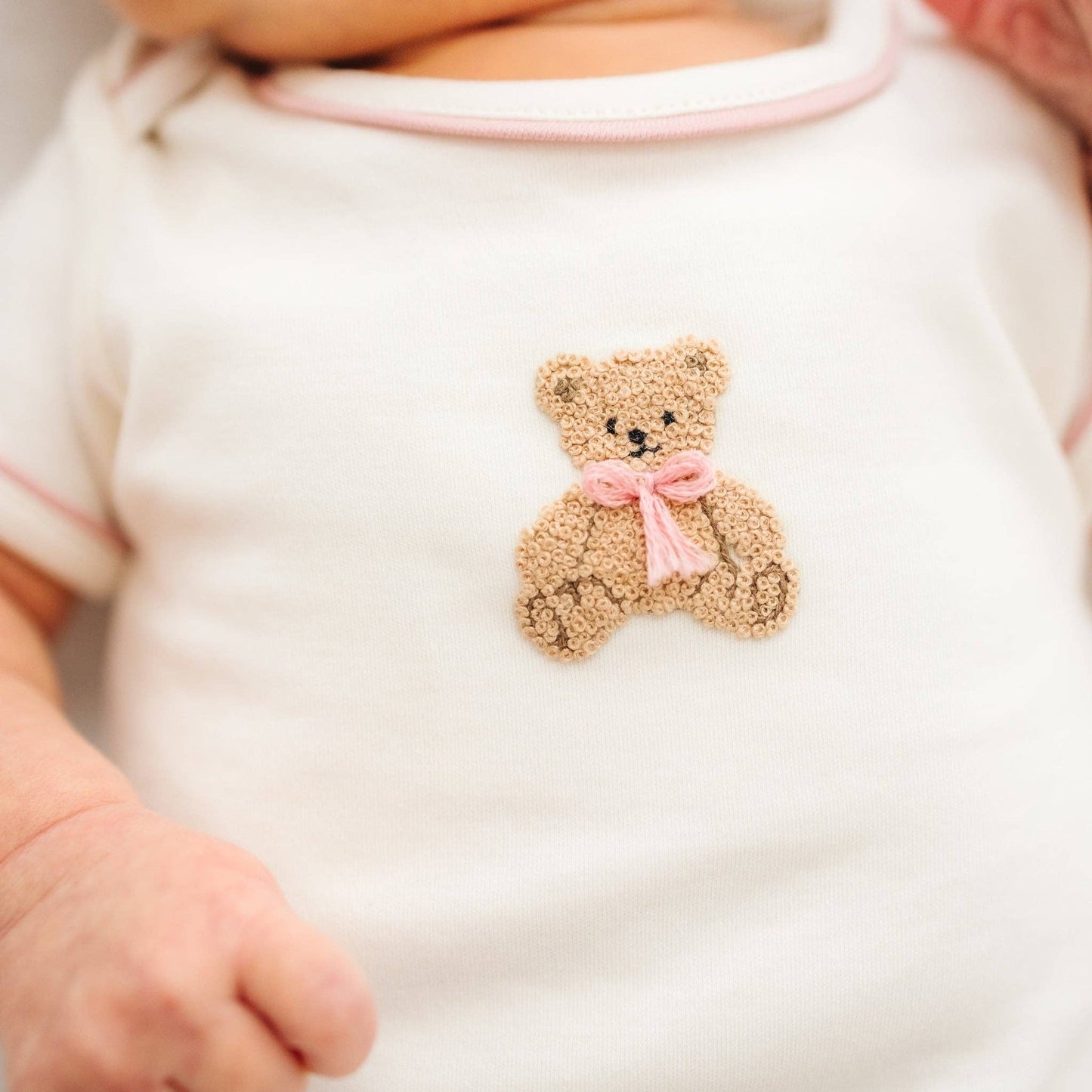 Bear Hugs Lap Bodysuit - Dusty Rose